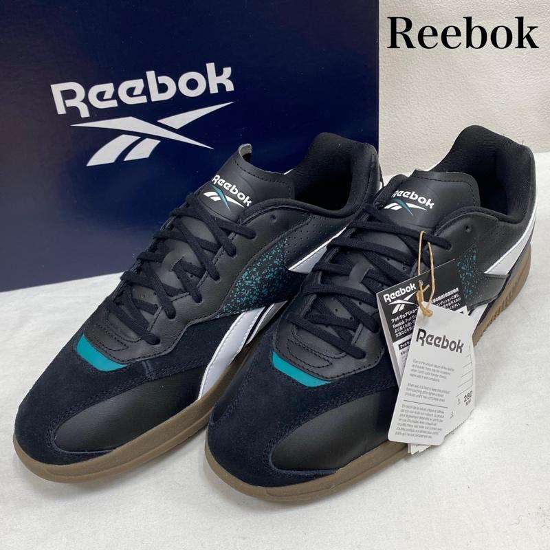リーボック Reebok スニーカー スニーカー HAMMER STREET ハマーストリート 100202328 28.0cm ロゴ、文字 X プリント X 刺繍 黒 / ブラック / black X 白 / ホワイト / white X 水色 / ライトブルー / メンズ USED 古着 中古 50131362