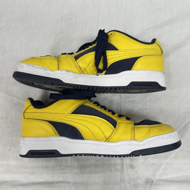プーマ PUMA スニーカー スニーカー 387207-02 Slipstream Low Retro Teams Peacoat スリップストリーム ロウ レトロ チームス ピーコート 27.0cm 黄 / イエロー / yellow X 紺 / ネイビー / navy メンズ USED 古着 中古 50131384