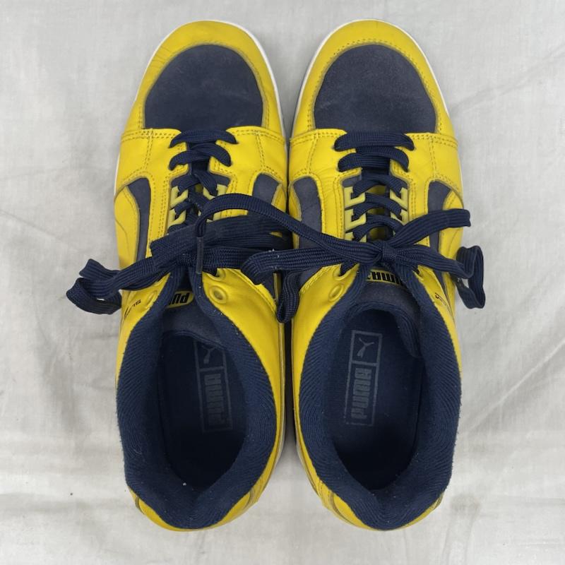 プーマ PUMA スニーカー スニーカー 387207-02 Slipstream Low Retro Teams Peacoat スリップストリーム ロウ レトロ チームス ピーコート 27.0cm 黄 / イエロー / yellow X 紺 / ネイビー / navy メンズ USED 古着 中古 50131384