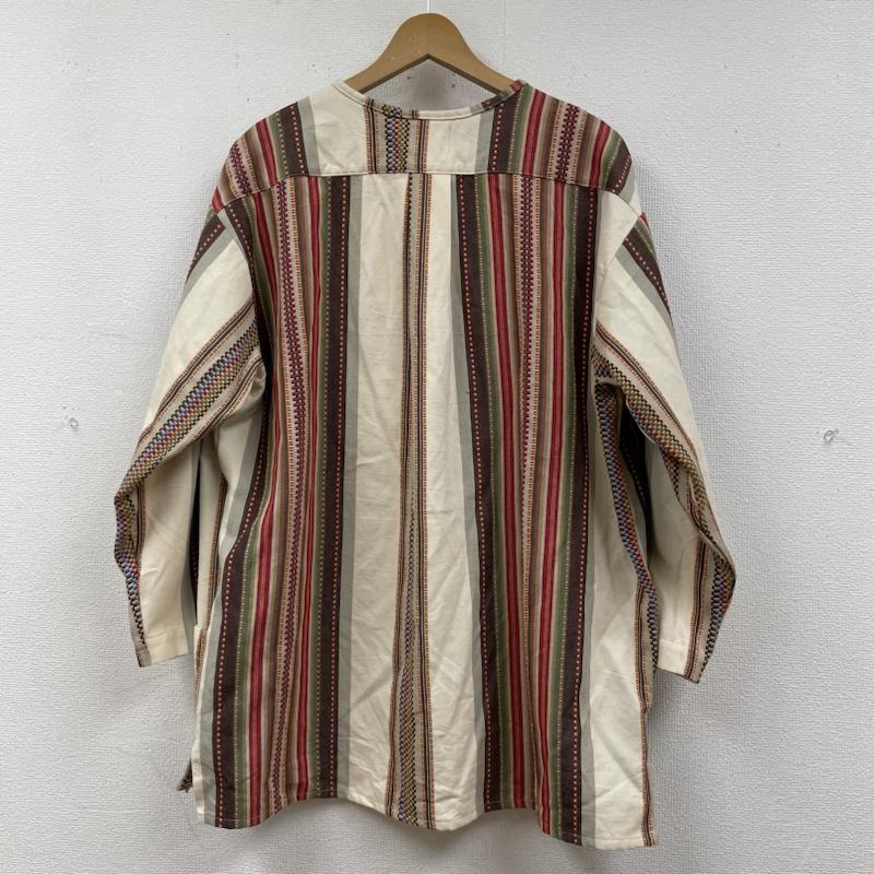 古着 USED カットソー 長袖 BEAT.F.P.G VACATION SHIRTS 被り シャツ 長袖 カットソー プルオーバー ストライプ マルチカラー XL ストライプ マルチカラー / マルチカラー / multicolor メンズ USED 古着 中古 50131423