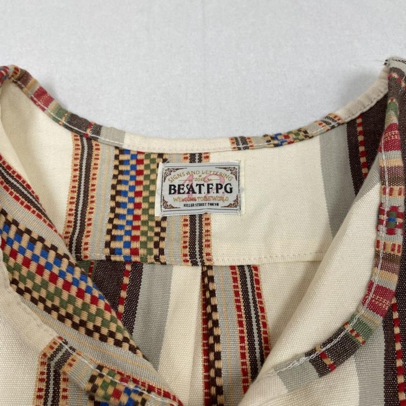 古着 USED カットソー 長袖 BEAT.F.P.G VACATION SHIRTS 被り シャツ 長袖 カットソー プルオーバー ストライプ マルチカラー XL ストライプ マルチカラー / マルチカラー / multicolor メンズ USED 古着 中古 50131423