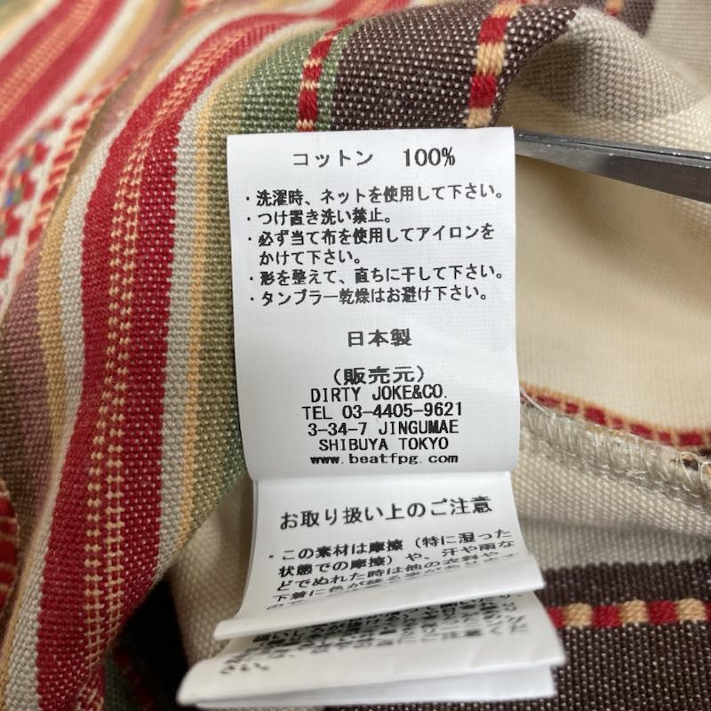 古着 USED カットソー 長袖 BEAT.F.P.G VACATION SHIRTS 被り シャツ 長袖 カットソー プルオーバー ストライプ マルチカラー XL ストライプ マルチカラー / マルチカラー / multicolor メンズ USED 古着 中古 50131423