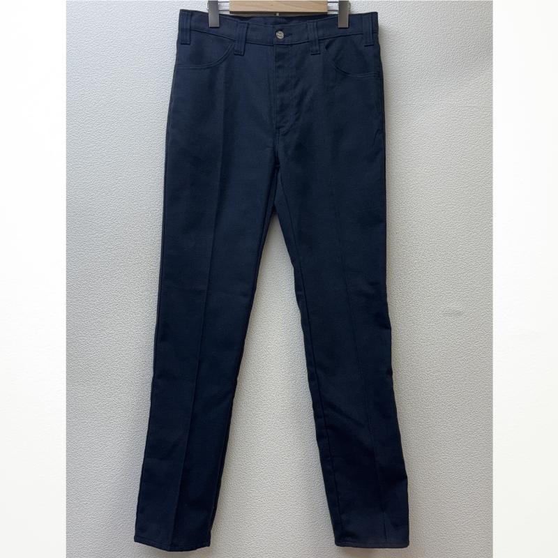 リーバイス Levi s ボトムス ボトムス 70年代頃 ビンテージ STA-PREST スタープレスト 黒金タブ ボタン裏無刻印 スラックス パンツ - 紺 / ネイビー / navy メンズ USED 古着 中古 50131436