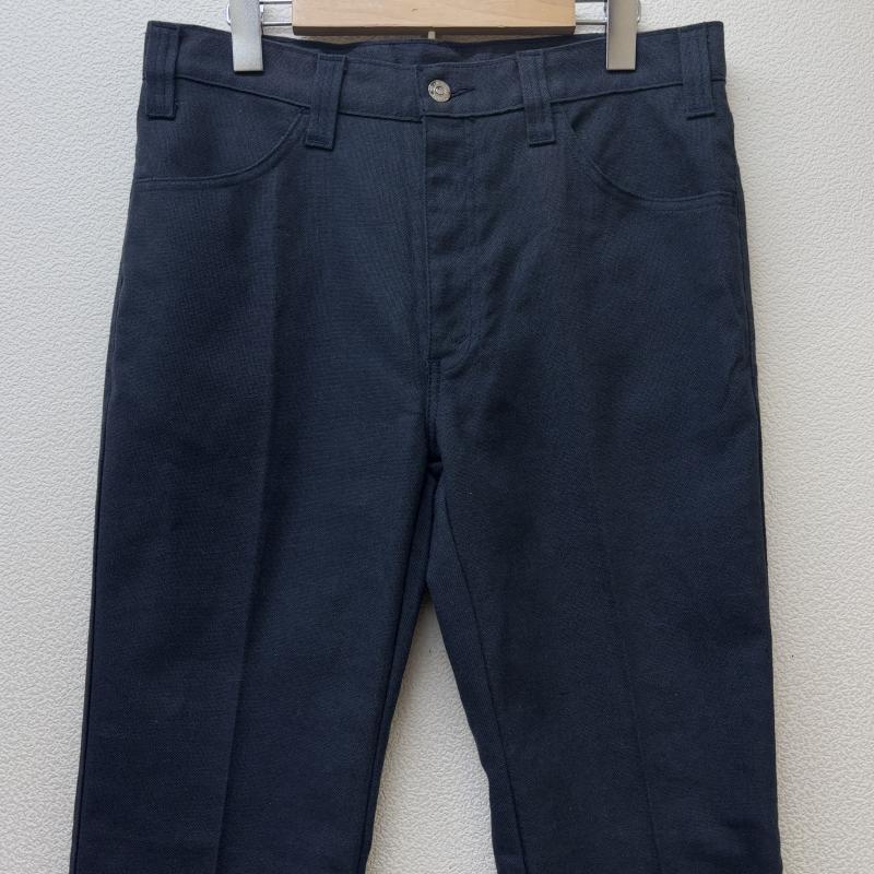 リーバイス Levi s ボトムス ボトムス 70年代頃 ビンテージ STA-PREST スタープレスト 黒金タブ ボタン裏無刻印 スラックス パンツ - 紺 / ネイビー / navy メンズ USED 古着 中古 50131436