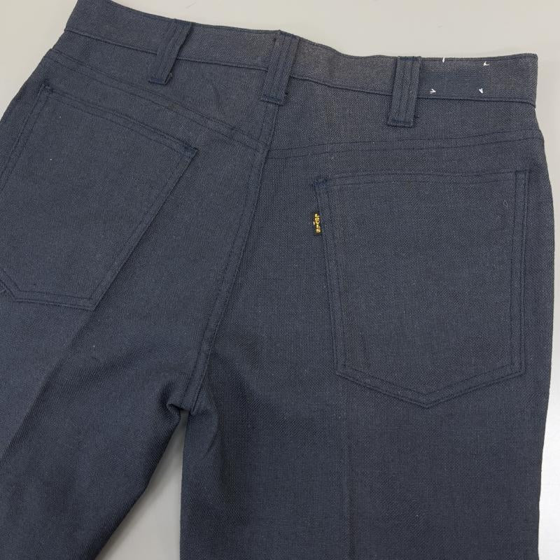 リーバイス Levi s ボトムス ボトムス 70年代頃 ビンテージ STA-PREST スタープレスト 黒金タブ ボタン裏無刻印 スラックス パンツ - 紺 / ネイビー / navy メンズ USED 古着 中古 50131436