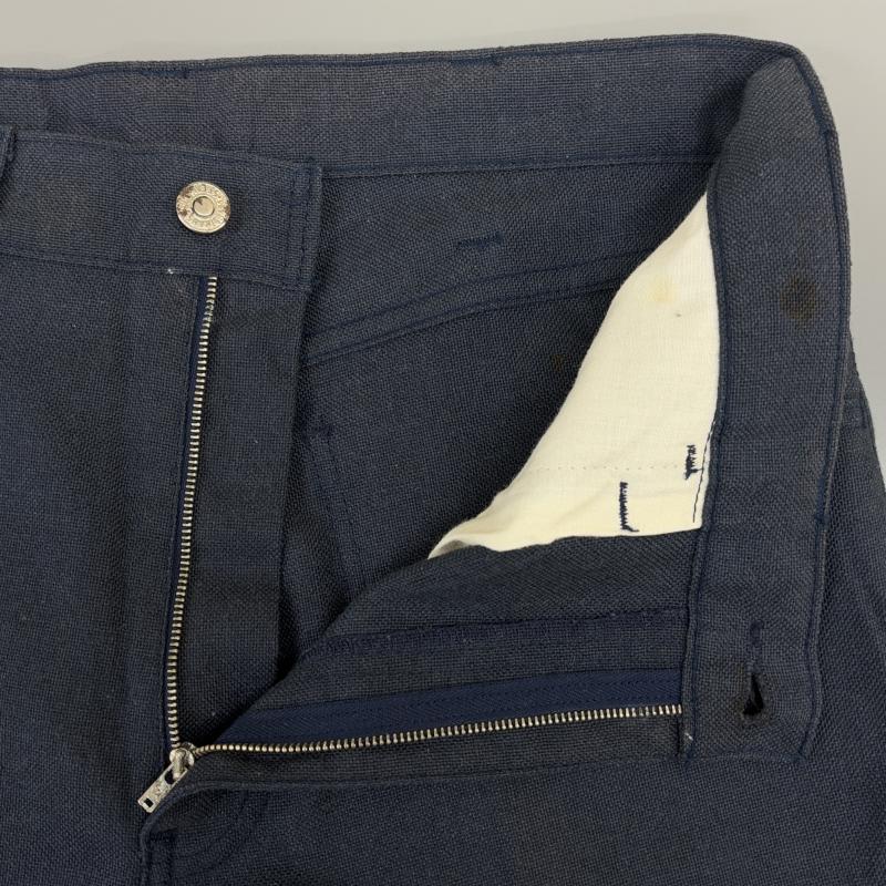 リーバイス Levi s ボトムス ボトムス 70年代頃 ビンテージ STA-PREST スタープレスト 黒金タブ ボタン裏無刻印 スラックス パンツ - 紺 / ネイビー / navy メンズ USED 古着 中古 50131436