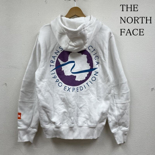 ザノースフェイス THE NORTH FACE パーカー 長袖 CTAE グラフィック ロゴ 刺繍 バックプリント フーディートレーナー パーカー プルオーバー S ロゴ、文字 X プリント X 刺繍 白 / ホワイト / white メンズ USED 古着 中古 50131462