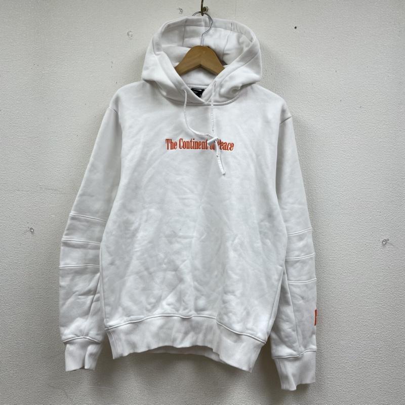 ザノースフェイス THE NORTH FACE パーカー 長袖 CTAE グラフィック ロゴ 刺繍 バックプリント フーディートレーナー パーカー プルオーバー S ロゴ、文字 X プリント X 刺繍 白 / ホワイト / white メンズ USED 古着 中古 50131462
