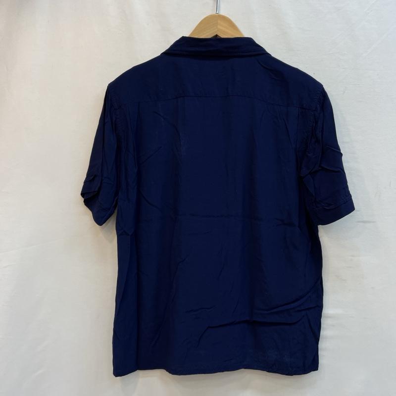テンダーロイン TENDERLOIN シャツ、ブラウス 半袖 チェーン刺繡 レーヨン オープンカラーシャツ 開襟 XS 紺 / ネイビー / navy メンズ USED 古着 中古 50131490