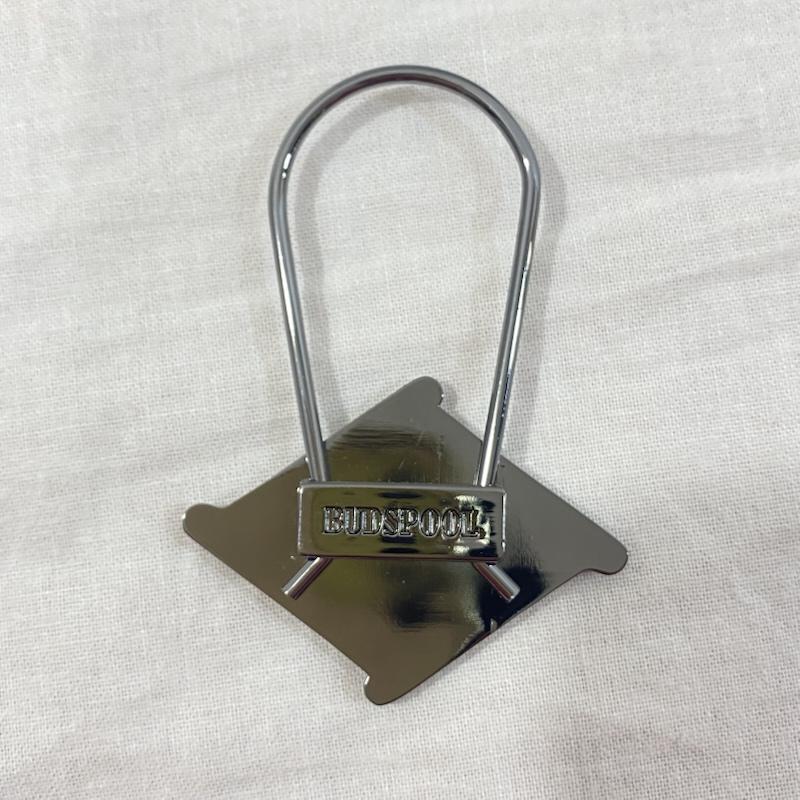 古着 USED キーホルダー キーホルダー 家紋 KEY HOLDER BLACK 麻LOGO シルバー ロゴ、文字 銀 / シルバー / silver color メンズ USED 古着 中古 50131504