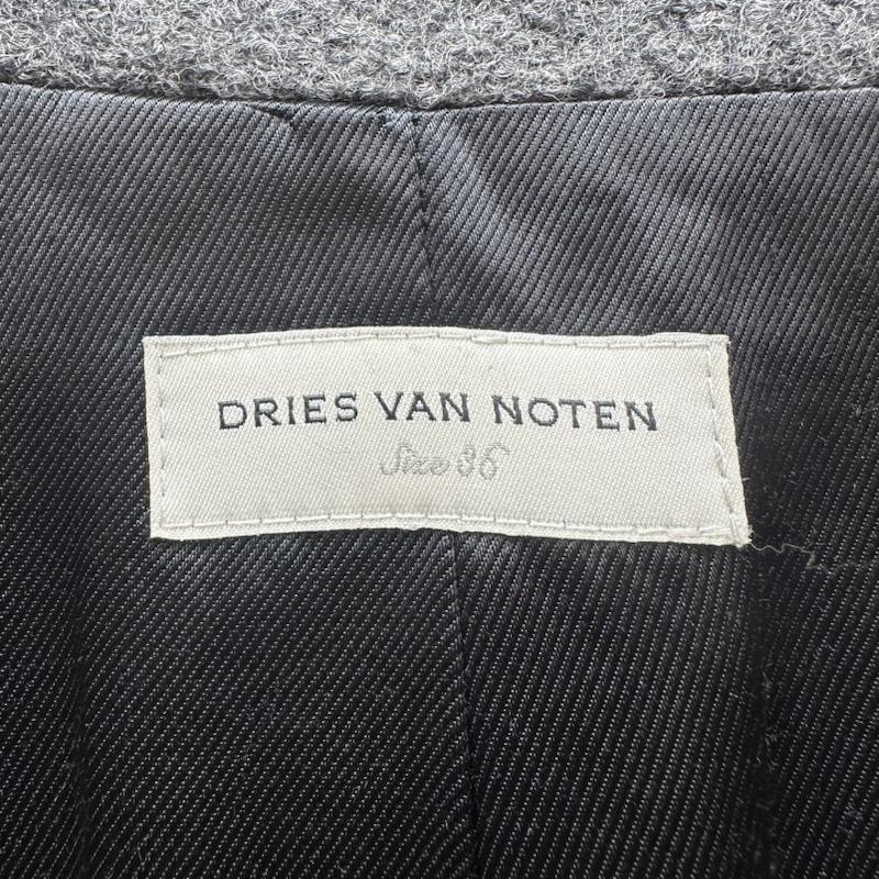 ドリスヴァンノッテン DRIES VAN NOTEN コート コート一般 ノーカラー ファイヤーマン ウール ロング コート 36 灰 / グレー / gray レディース USED 古着 中古 50131511