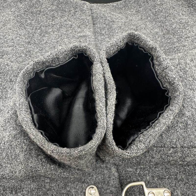 ドリスヴァンノッテン DRIES VAN NOTEN コート コート一般 ノーカラー ファイヤーマン ウール ロング コート 36 灰 / グレー / gray レディース USED 古着 中古 50131511