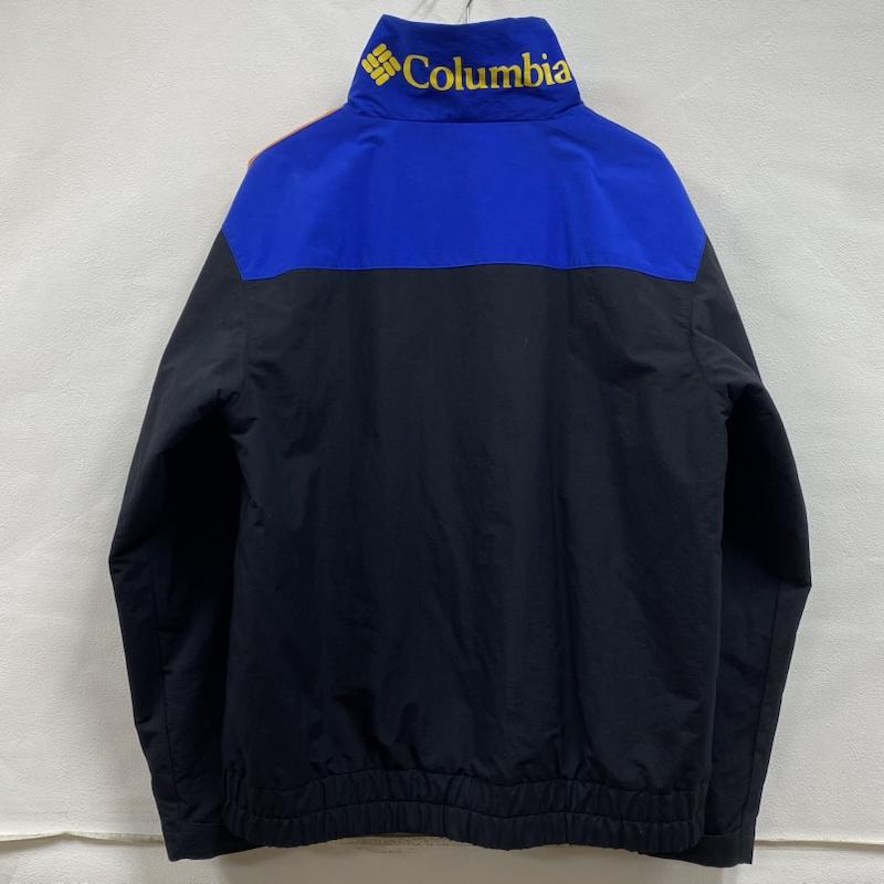 コロンビア Columbia ジャケット、上着 ジャンパー、ブルゾン RYAN STREAM JACKET オムニシールド 中綿 マウンテン ナイロンジャケット PM5725 L ロゴ、文字 黒 / ブラック / black X 青 / ブルー / blue X 橙 / オレンジ / orange メンズ USED 古着 中古 50131638