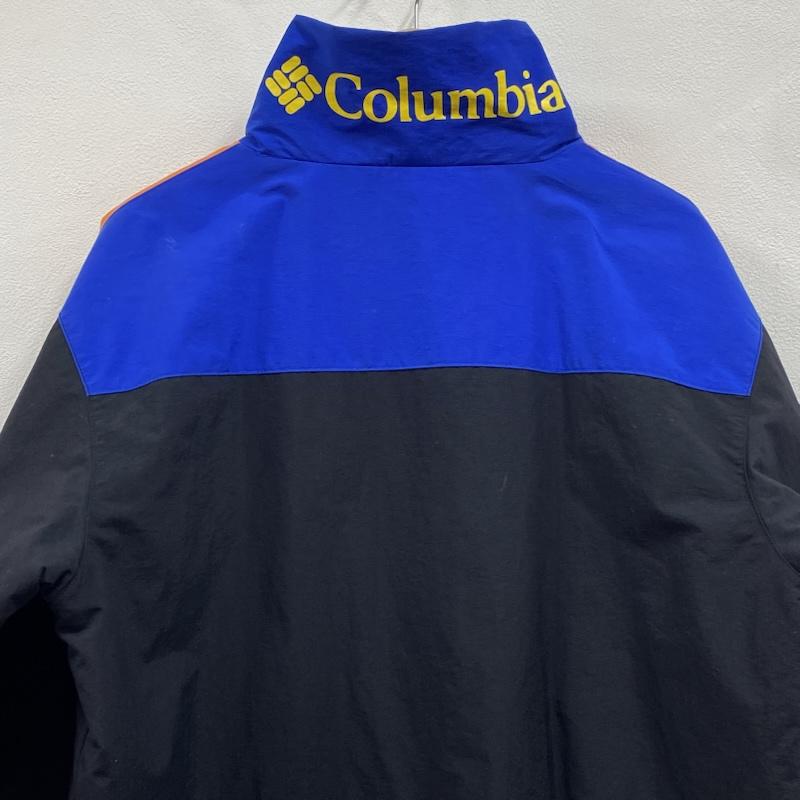コロンビア Columbia ジャケット、上着 ジャンパー、ブルゾン RYAN STREAM JACKET オムニシールド 中綿 マウンテン ナイロンジャケット PM5725 L ロゴ、文字 黒 / ブラック / black X 青 / ブルー / blue X 橙 / オレンジ / orange メンズ USED 古着 中古 50131638