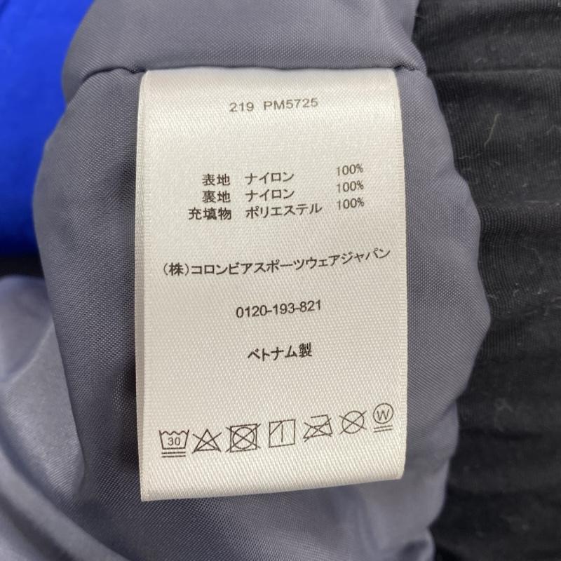 コロンビア Columbia ジャケット、上着 ジャンパー、ブルゾン RYAN STREAM JACKET オムニシールド 中綿 マウンテン ナイロンジャケット PM5725 L ロゴ、文字 黒 / ブラック / black X 青 / ブルー / blue X 橙 / オレンジ / orange メンズ USED 古着 中古 50131638