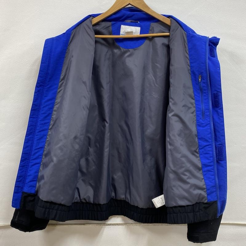 コロンビア Columbia ジャケット、上着 ジャンパー、ブルゾン RYAN STREAM JACKET オムニシールド 中綿 マウンテン ナイロンジャケット PM5725 L ロゴ、文字 黒 / ブラック / black X 青 / ブルー / blue X 橙 / オレンジ / orange メンズ USED 古着 中古 50131638