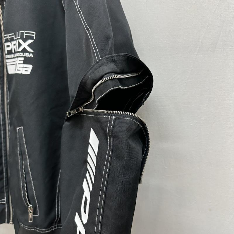 古着 USED ジャケット、上着 ジャンパー、ブルゾン PRIX X PFUSA 3M MOTO JACKET 2WAY レーシング ジャケット L 黒 / ブラック / black X 白 / ホワイト / white メンズ USED 古着 中古 50131686