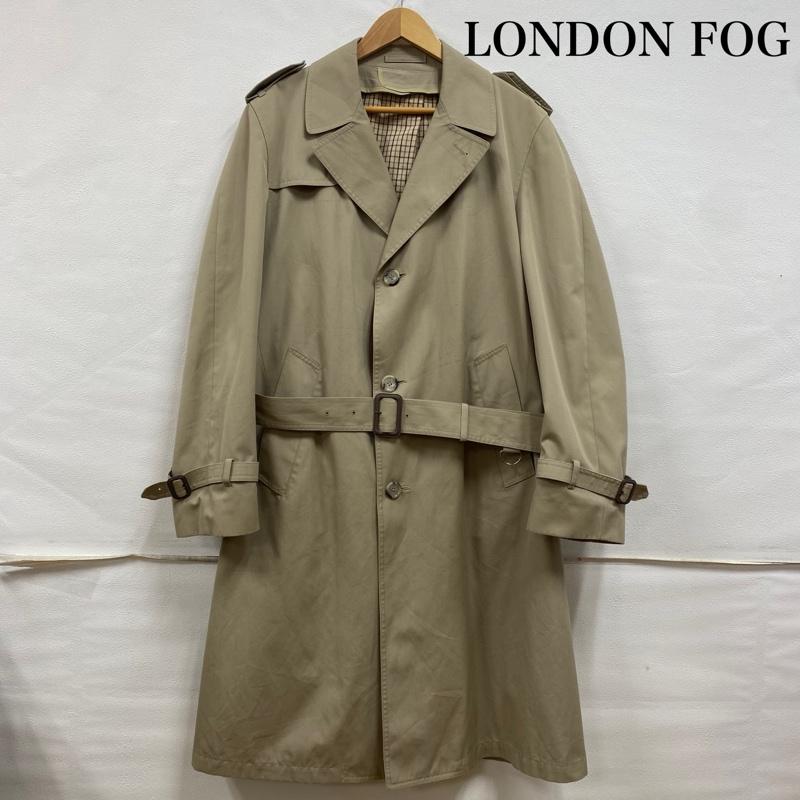 ロンドンフォグ LONDONFOG コート トレンチコート 80 s オールド ヴィンテージ 裏チェック トレンチコート 38 チェック ベージュ / ベージュ / beige メンズ USED 古着 中古 50131690