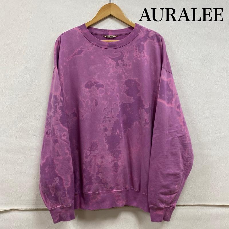オーラリー AURALEE トレーナー 長袖 18ss SUPER HIGH GAUGE SWEAT BIG P/O スーパー ハイゲージ スウェット ビッグ プルオーバー A8SP01NU 4 紫 / パープル / purple メンズ USED 古着 中古 50131738