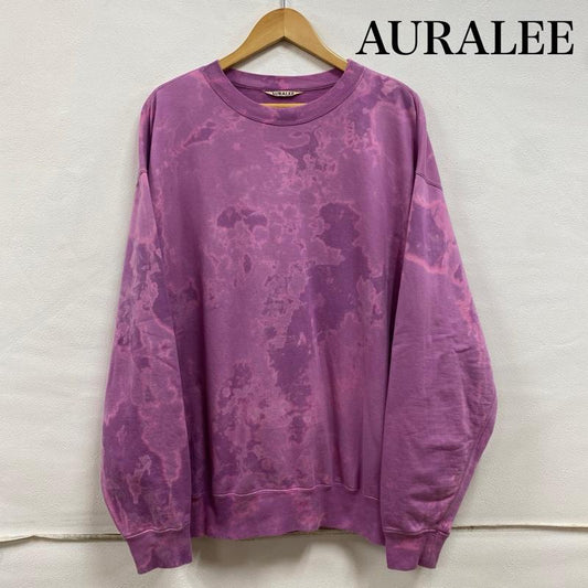 オーラリー AURALEE トレーナー 長袖 18ss SUPER HIGH GAUGE SWEAT BIG P/O スーパー ハイゲージ スウェット ビッグ プルオーバー A8SP01NU 4 紫 / パープル / purple メンズ USED 古着 中古 50131738