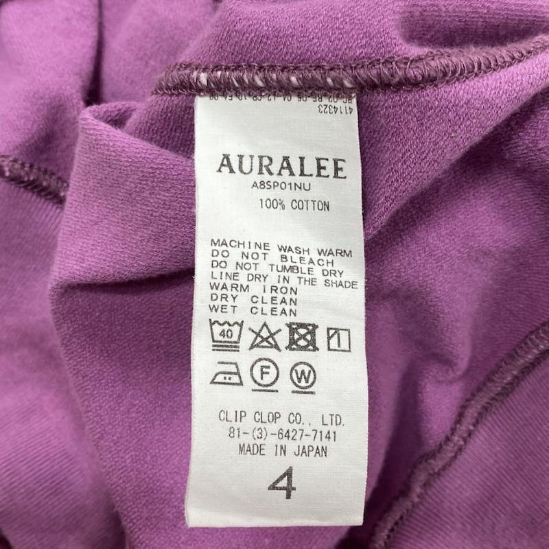 オーラリー AURALEE トレーナー 長袖 18ss SUPER HIGH GAUGE SWEAT BIG P/O スーパー ハイゲージ スウェット ビッグ プルオーバー A8SP01NU 4 紫 / パープル / purple メンズ USED 古着 中古 50131738
