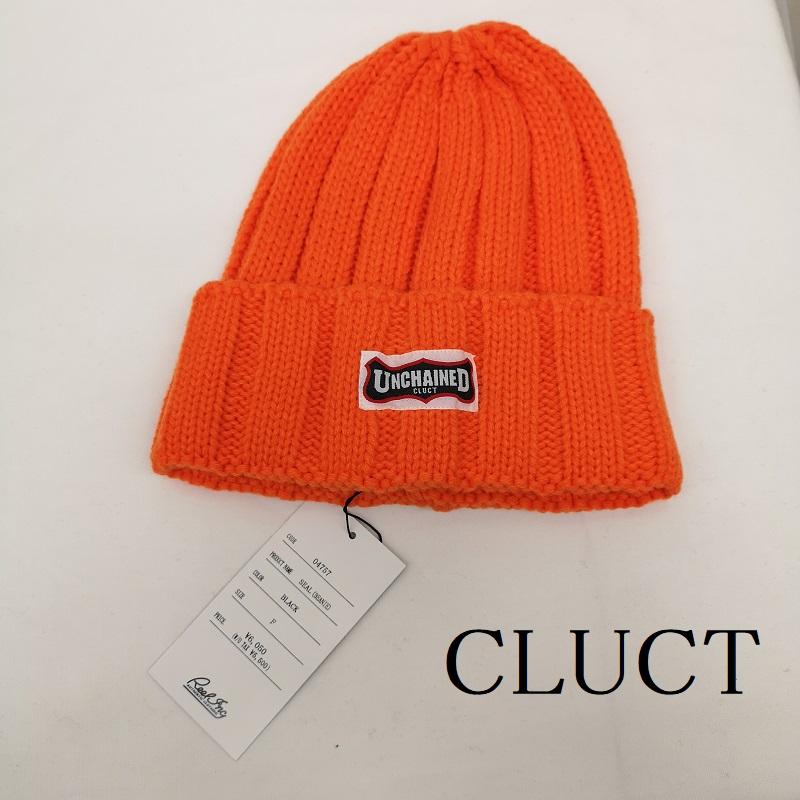 クラクト CLUCT 帽子 ニット帽 04757 SEAL BEANIE ビーニー ニット キャップ - 橙 / オレンジ / orange メンズ USED 古着 中古 50131781