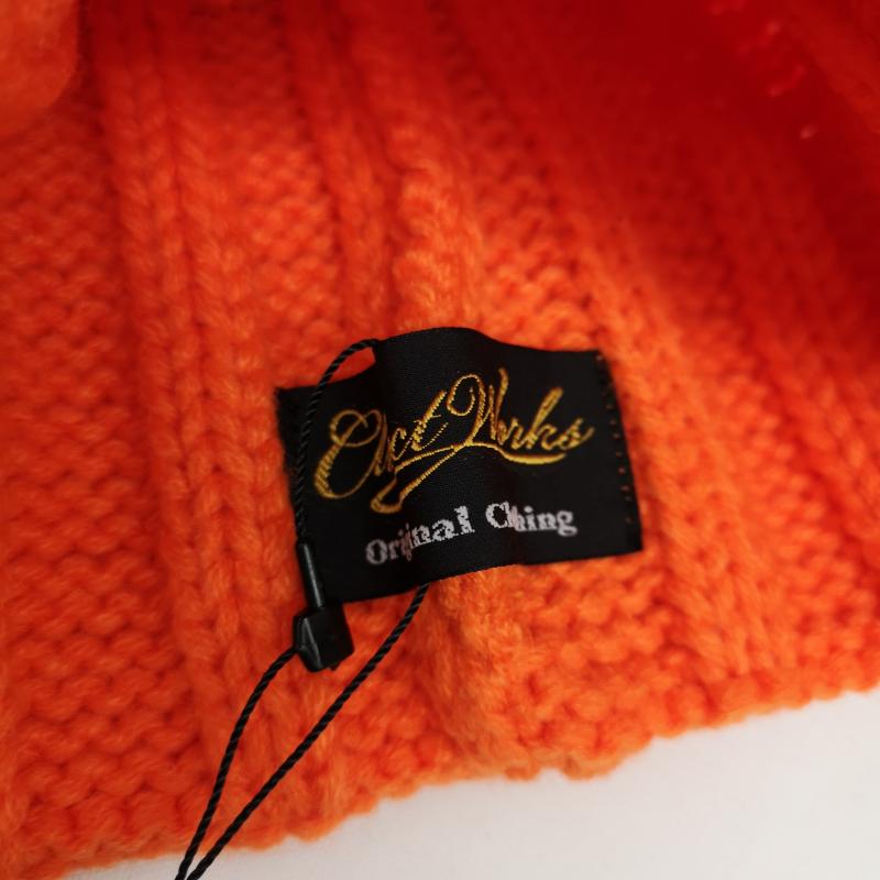 クラクト CLUCT 帽子 ニット帽 04757 SEAL BEANIE ビーニー ニット キャップ - 橙 / オレンジ / orange メンズ USED 古着 中古 50131781