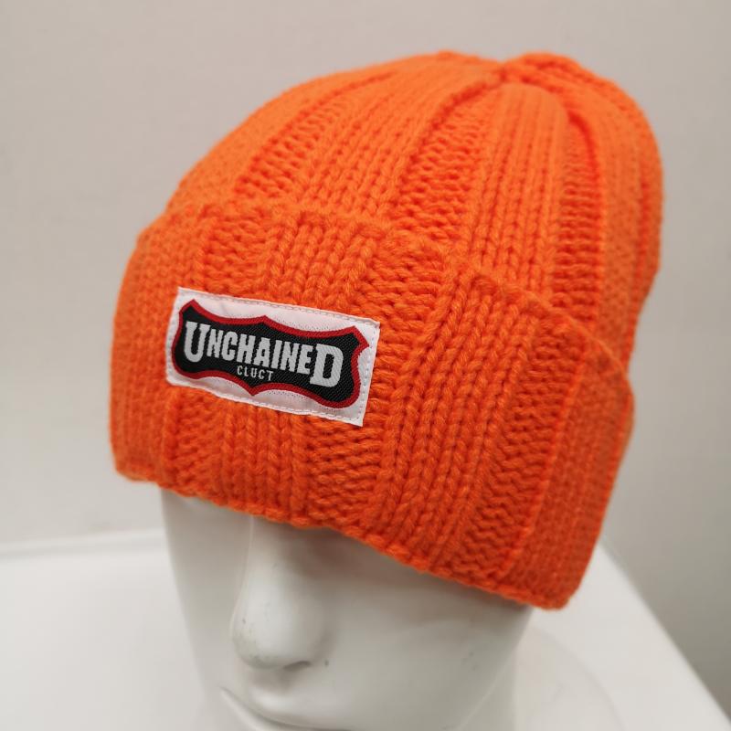 クラクト CLUCT 帽子 ニット帽 04757 SEAL BEANIE ビーニー ニット キャップ - 橙 / オレンジ / orange メンズ USED 古着 中古 50131781