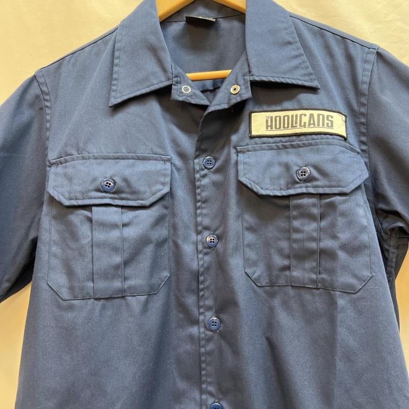 ギャラリー1950 Gallery1950 シャツ、ブラウス 半袖 スカル プリント ワークシャツ M 紺 / ネイビー / navy メンズ USED 古着 中古 50131799