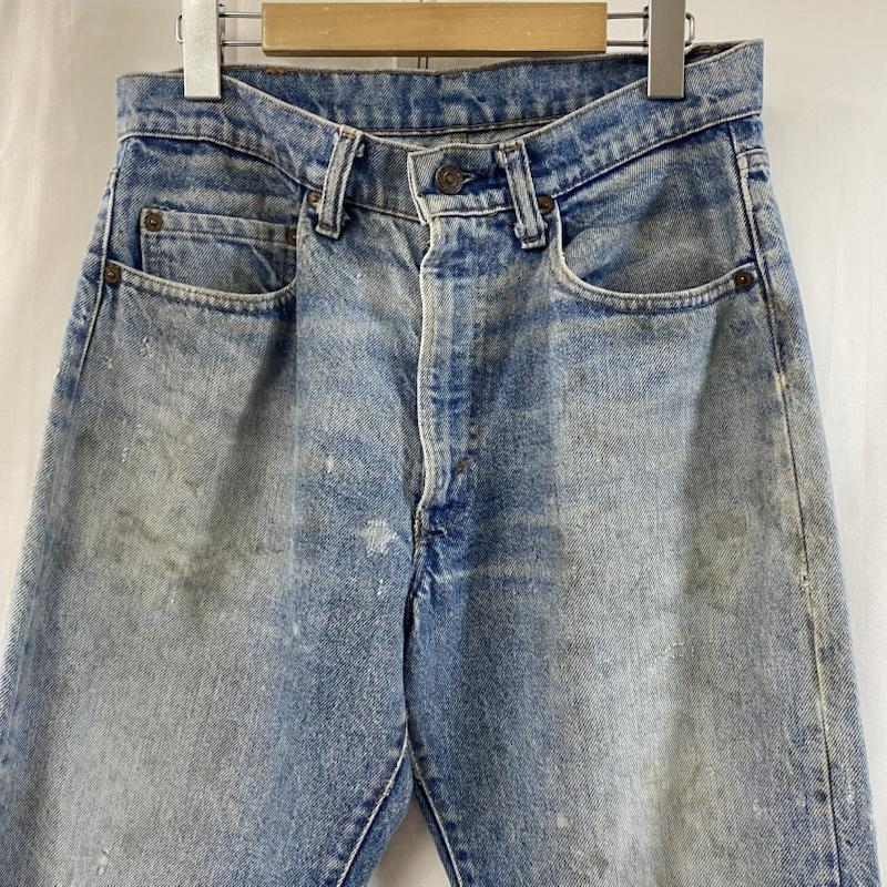 リーバイス Levi s ボトムス ボトムス Vintage Levi s 505-0217 80年6月製 ボタン裏8刻印 スモールeタブ light blue W32/L30 無地 水色 / ライトブルー / メンズ USED 古着 中古 50131826