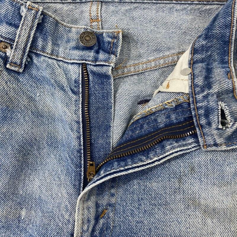 リーバイス Levi s ボトムス ボトムス Vintage Levi s 505-0217 80年6月製 ボタン裏8刻印 スモールeタブ light blue W32/L30 無地 水色 / ライトブルー / メンズ USED 古着 中古 50131826
