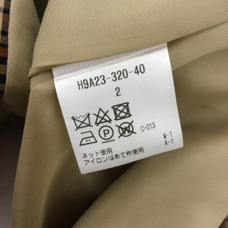 マッキントシュフィロソフィー MACKINTOSH PHILOSOPH コート コート一般 MACKINTOSH PHILOSOPHY コート コットン チェック H9A23-320-40 タイロッケンコート タータンチェック 2 チェック キャメル / キャメル / レディース USED 古着 中古 50131889