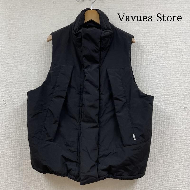 古着 USED ベスト ベスト Vavues Store ボンボン 中綿 ベスト ハイネック フルジップ 無地 アウトドア S 無地 黒 / ブラック / black メンズ USED 古着 中古 50131894