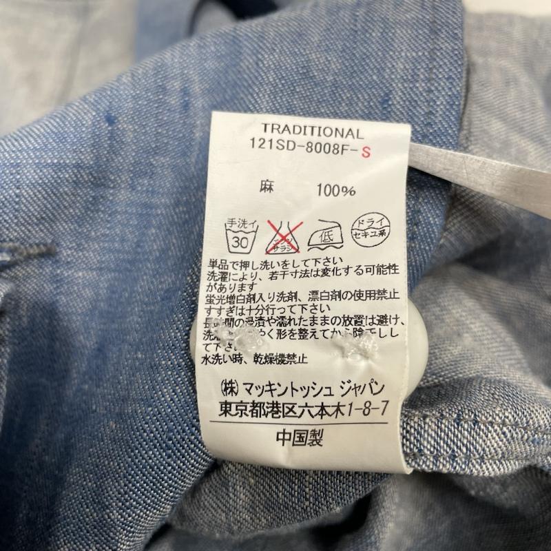トラディショナルウェザーウェア Traditional Weatherwear ジャケット、上着 ジャケット、ブレザー カジュアル テーラード ジャケット シャツ ブルゾン 薄手 3B リネン M 無地 インディゴ / インディゴ / Indigo メンズ USED 古着 中古 50131918