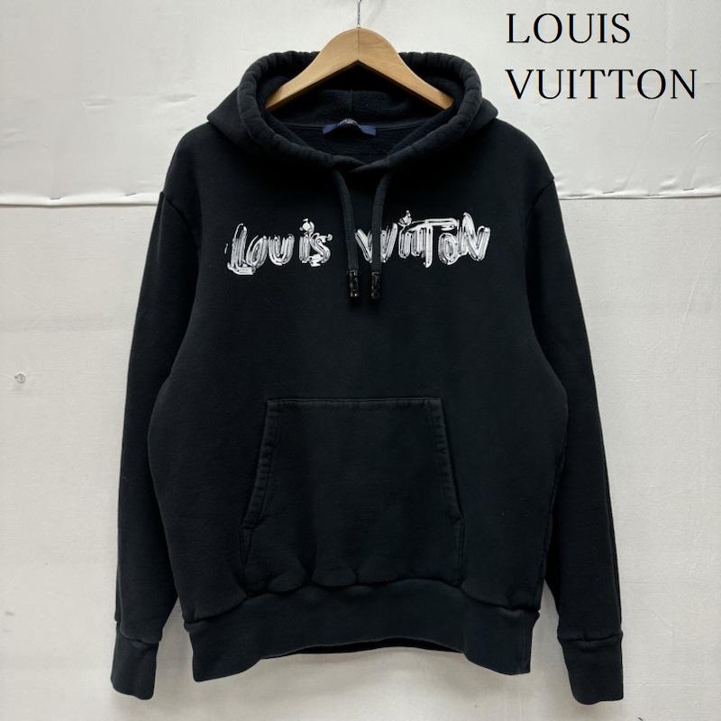 ルイヴィトン LOUIS VUITTON パーカー 長袖 22SS Amen Break RM221 IHN HMY78W グラフィック ロゴ プルオーバー パーカー M 黒 / ブラック / black メンズ USED 古着 中古 50131968