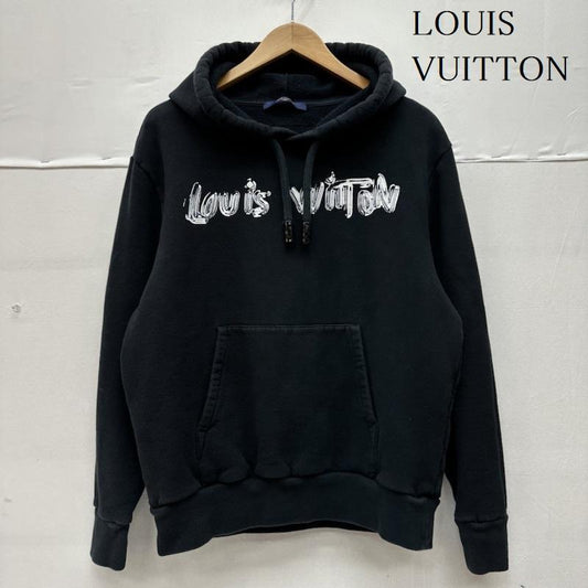 ルイヴィトン LOUIS VUITTON パーカー 長袖 22SS Amen Break RM221 IHN HMY78W グラフィック ロゴ プルオーバー パーカー M 黒 / ブラック / black メンズ USED 古着 中古 50131968