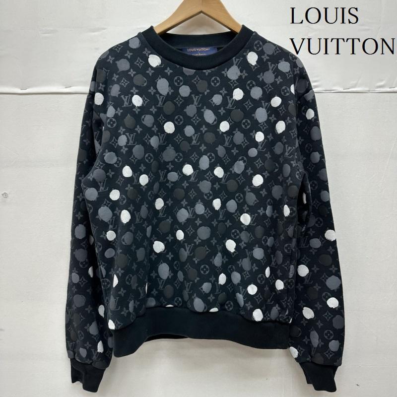 ルイヴィトン LOUIS VUITTON トレーナー 長袖 草間彌生 ドット モノグラム スウェット RM231H IHN HOY26W M 黒 / ブラック / black メンズ USED 古着 中古 50131988