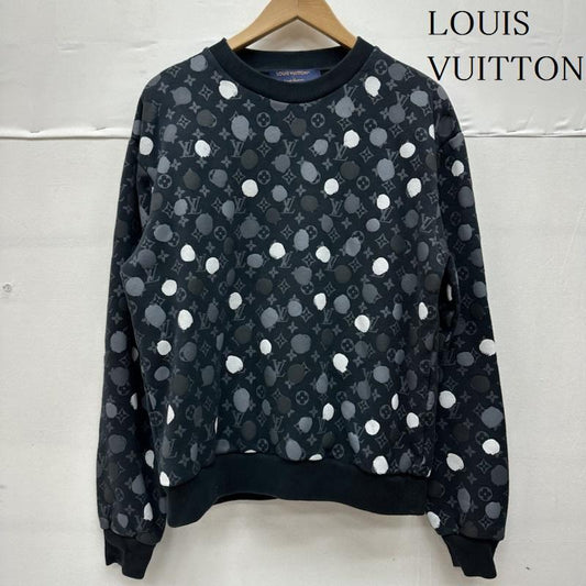 ルイヴィトン LOUIS VUITTON トレーナー 長袖 草間彌生 ドット モノグラム スウェット RM231H IHN HOY26W M 黒 / ブラック / black メンズ USED 古着 中古 50131988