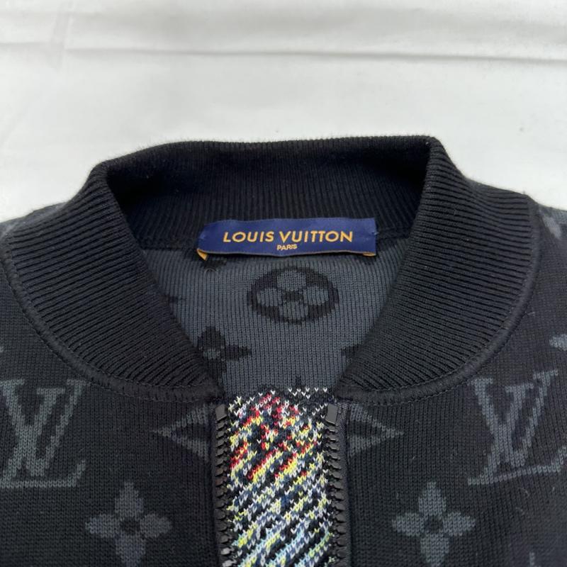 ルイヴィトン LOUIS VUITTON ジャケット、上着 ジャンパー、ブルゾン 22AW LV グラフィティ モノグラム ニット ジップ ブルゾン RM222M JL4 HNN22W S 黒 / ブラック / black メンズ USED 古着 中古 50131991