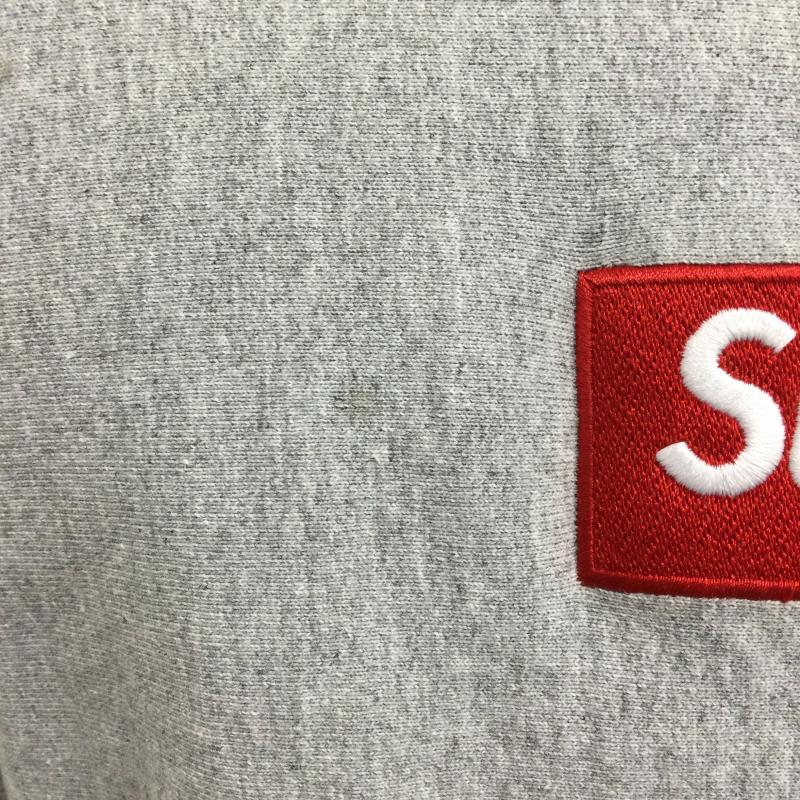 シュプリーム Supreme パーカー 長袖 Supreme Box Hooded シュプリーム　クロスボックスロゴ　パーカー M ロゴ、文字 灰 / グレー / gray メンズ USED 古着 中古 50132023