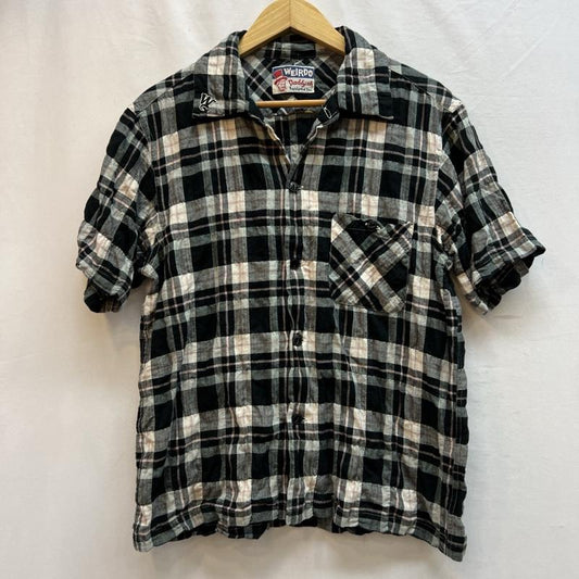 ウィアード WEIRDO シャツ、ブラウス 半袖 半袖 チェックシャツ M メンズ USED 古着 中古 50132068