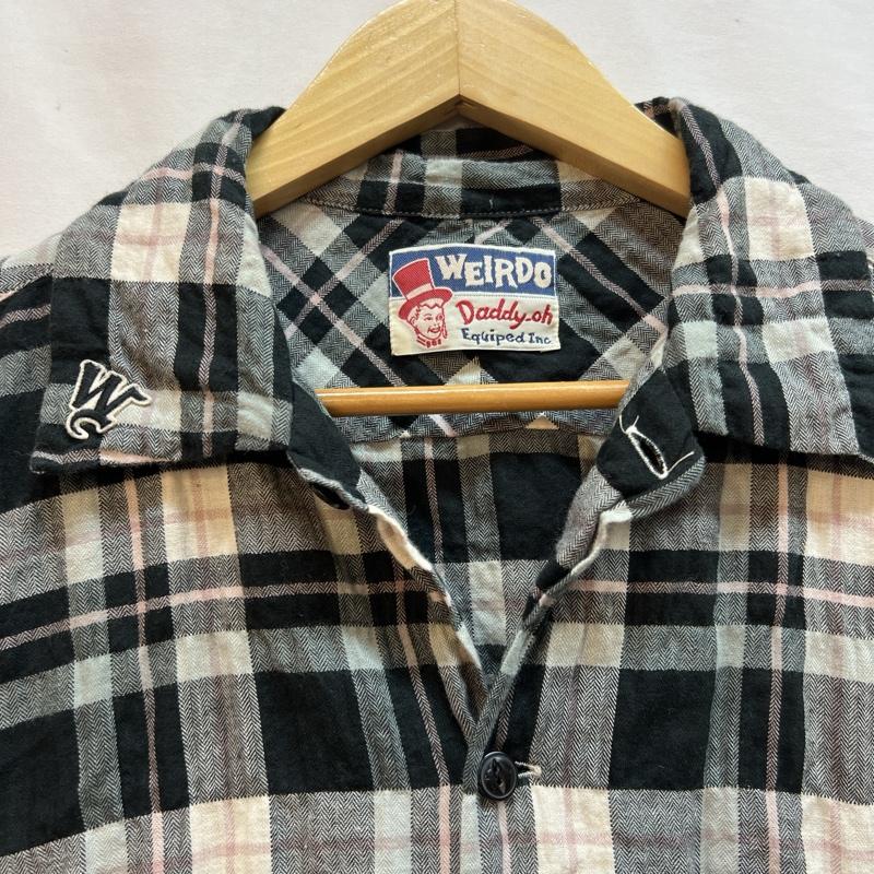 ウィアード WEIRDO シャツ、ブラウス 半袖 半袖 チェックシャツ M メンズ USED 古着 中古 50132068