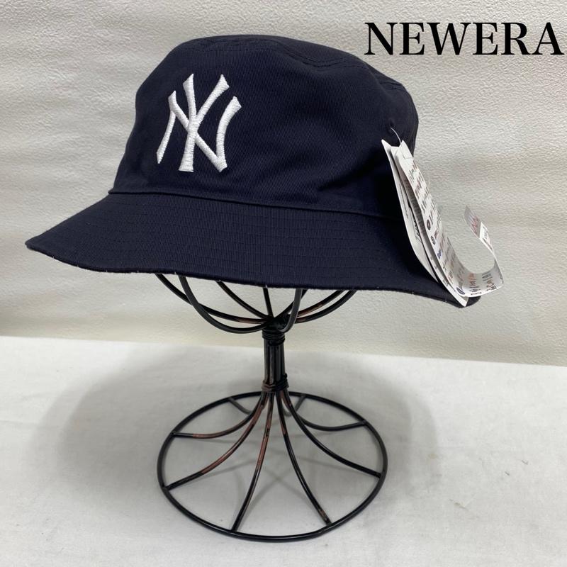 ニューエラ NEW ERA 帽子 ハット リバーシブル MLB Reversible Hat ニューヨーク・ヤンキース バケットハット 14109580 - ストライプ X ロゴ、文字 X 刺繍 紺 / ネイビー / navy メンズ USED 古着 中古 50132194