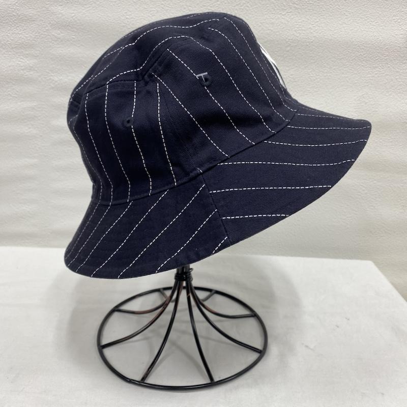 ニューエラ NEW ERA 帽子 ハット リバーシブル MLB Reversible Hat ニューヨーク・ヤンキース バケットハット 14109580 - ストライプ X ロゴ、文字 X 刺繍 紺 / ネイビー / navy メンズ USED 古着 中古 50132194