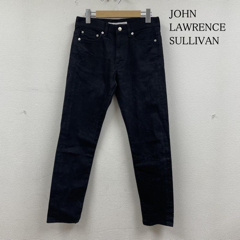 ジョンローレンスサリバン JOHN LAWRENCE SULLIVAN パンツ デニム、ジーンズ テーパード リジット デニム パンツ ジップフライ JLS-02-07 34 ロゴ、文字 黒 / ブラック / black メンズ USED 古着 中古 50132220