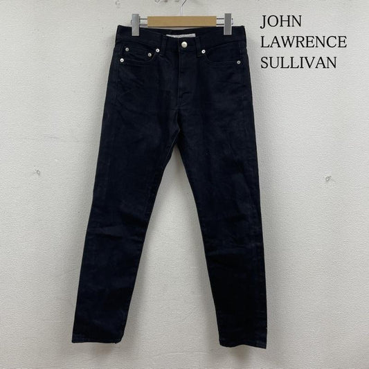 ジョンローレンスサリバン JOHN LAWRENCE SULLIVAN パンツ デニム、ジーンズ テーパード リジット デニム パンツ ジップフライ JLS-02-07 34 ロゴ、文字 黒 / ブラック / black メンズ USED 古着 中古 50132220