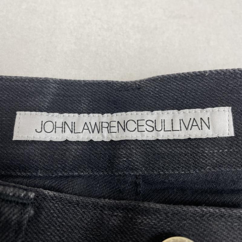 ジョンローレンスサリバン JOHN LAWRENCE SULLIVAN パンツ デニム、ジーンズ テーパード リジット デニム パンツ ジップフライ JLS-02-07 34 ロゴ、文字 黒 / ブラック / black メンズ USED 古着 中古 50132220