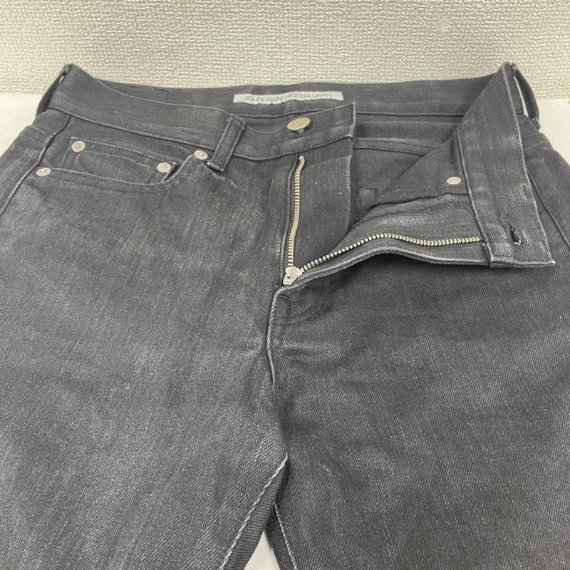 ジョンローレンスサリバン JOHN LAWRENCE SULLIVAN パンツ デニム、ジーンズ テーパード リジット デニム パンツ ジップフライ JLS-02-07 34 ロゴ、文字 黒 / ブラック / black メンズ USED 古着 中古 50132220