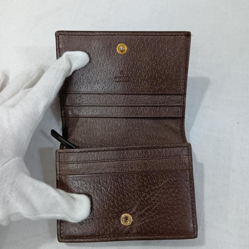 グッチ GUCCI 財布 二つ折り GUCCI グッチ オフィディア GGパターン GGスプリーム GGマーモント ダブルG 2つ折り財布 ミニウォレット 523155 493075 無地 X 総柄 X ロゴ、文字 茶 / ブラウン / brown X 赤 / レッド / red X 緑 / グリーン / green レディース USED 古着 中古 50132259
