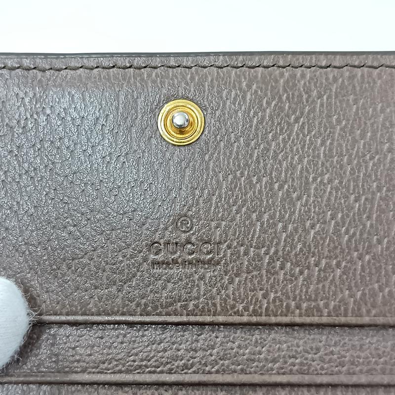 グッチ GUCCI 財布 二つ折り GUCCI グッチ オフィディア GGパターン GGスプリーム GGマーモント ダブルG 2つ折り財布 ミニウォレット 523155 493075 無地 X 総柄 X ロゴ、文字 茶 / ブラウン / brown X 赤 / レッド / red X 緑 / グリーン / green レディース USED 古着 中古 50132259